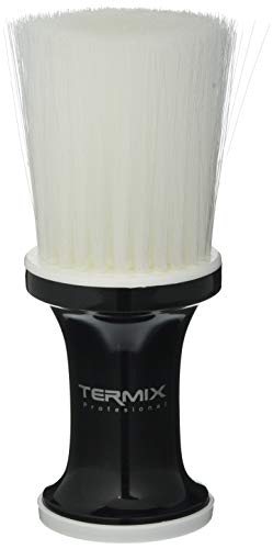 Termix Cepillo de talco profesional color negro y fibras blancas. Cepillo con fibras suaves para trabajar con máxima limpieza