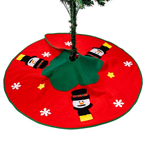 THE TWIDDLERS Pie de Árbol de Navidad - Falda de Árbol con Diseño de Muñeco de Nieve Decoración de Navidad y Regalos en la Base del Árbol - 100 cm de Diámetro THE TWIDDLERS Pie de Árbol de Navidad - Falda de Árbol con Diseño de Muñeco de Nieve Decoración de Navidad y Regalos en la Base del Árbol - 100 cm de Diámetro