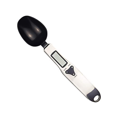 Tihokile Cuchara para Báscula Digital, Báscula de Cocina con Pantalla LCD, Báscula Digitales para Medir el peso de Líquidos Sólidos Como Azúcar/Café/Harina, Precisión 0,1-500 g