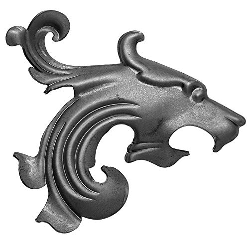 UHRIG ® - Leewadee - Adorno de hierro forjado para rejas de ventanas, vallas, etc. hierro forjado