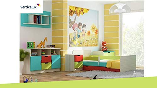Un juego de muebles para niños de 5 piezas – Winnie The Pooh 4 con cama – Consigue una habitación de sueño para tu hijo.