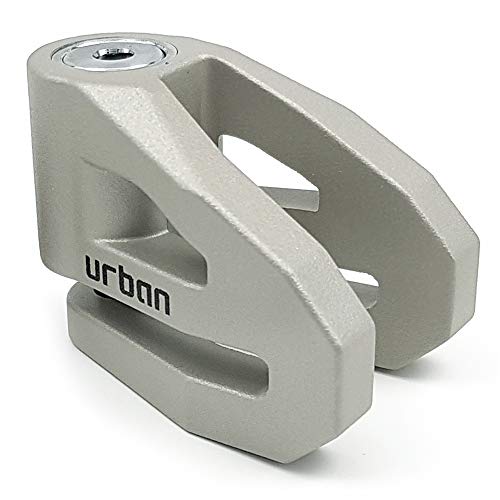 URBAN UR208T Candado Antirrobo Moto Disco Freno Reforzado Titanio, 10 mm