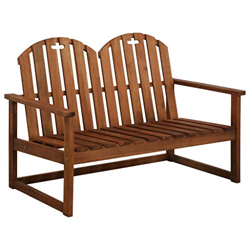 vidaXL Acacia Banco Jardín Madera 2 Plazas Marrón Asiento Patio Mueble Terraza vidaXL Acacia Banco Jardín Madera 2 Plazas Marrón Asiento Patio Mueble Terraza