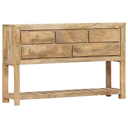 vidaXL Madera Mango Maciza Aparador Mesa Cómoda Salón Comedor Almacenamiento Armarios Orden Hogar Mobiliario Decoración Interiores Casa 120x30x75 cm vidaXL Madera Mango Maciza Aparador Mesa Cómoda Salón Comedor Almacenamiento Armarios Orden Hogar Mobiliario Decoración Interiores Casa 120x30x75 cm