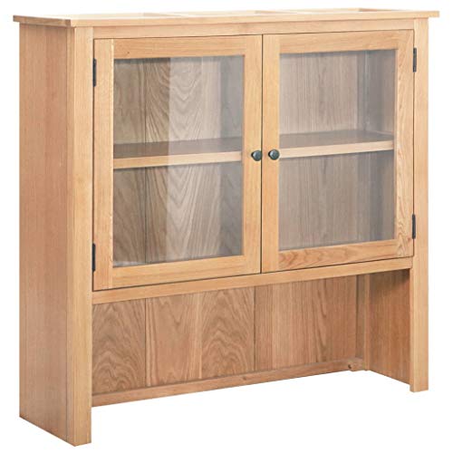 vidaXL Madera Roble Maciza Aparador Comedor Almacenamiento Orden Alacena Vitrina Mobiliario Casa Hogar Cocina Muebles Jardín 110x33,5x105 cm vidaXL Madera Roble Maciza Aparador Comedor Almacenamiento Orden Alacena Vitrina Mobiliario Casa Hogar Cocina Muebles Jardín 110x33,5x105 cm