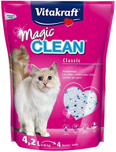Vitakraft - Arena de silice para Gatos Magic Clean - 1.85 kg Vitakraft - Arena de silice para Gatos Magic Clean - 1.85 kg