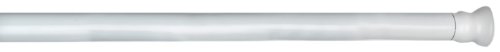 Wenko Barra para Cortina Baño, Aluminio, Blanco, 3x3x3 cm Wenko Barra para Cortina Baño, Aluminio, Blanco, 3x3x3 cm