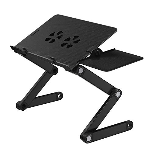 WonderWorker Einstein Mesa Ordenador Portátil Multifuncional Ajustable | Soporte de Regazo para Laptop Tablet Plegable | para Diván Sofá Cama | Alfombrilla para Ratón | Ventilación USB | Negro WonderWorker Einstein Mesa Ordenador Portátil Multifuncional Ajustable | Soporte de Regazo para Laptop Tablet Plegable | para Diván Sofá Cama | Alfombrilla para Ratón | Ventilación USB | Negro