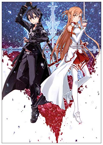 WPLSKY Póster de Lienzo en línea de Arte de Espada de Anime clásico japonés, Pintura en Lienzo para habitación, decoración de Pared para Bar, impresión 60 * 80 cm m WPLSKY Póster de Lienzo en línea de Arte de Espada de Anime clásico japonés, Pintura en Lienzo para habitación, decoración de Pared para Bar, impresión 60 * 80 cm m