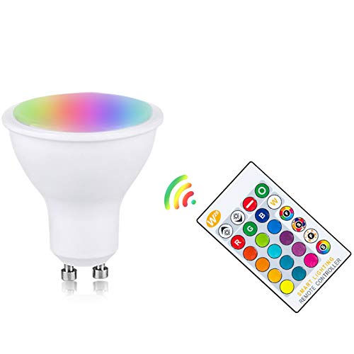 Yinuoday Bombilla Led Rgb con Control Remoto Regulable Bombillas Multicolores Rgb Bombilla Led Regulable para Banquete de Bodas de Cumpleaños