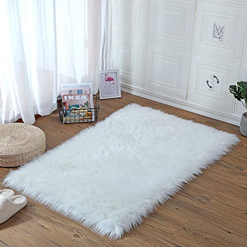 ZPX Alfombra mullida, Alfombra de Piel de Oveja,Alfombra de Piel sintética,universales alfombras de Varios tamaños utilizadas en pbedroom, Sala de Estar,Silla o sofá(Blanco, 75x120cm) ZPX Alfombra mullida, Alfombra de Piel de Oveja,Alfombra de Piel sintética,universales alfombras de Varios tamaños utilizadas en pbedroom, Sala de Estar,Silla o sofá(Blanco, 75x120cm)