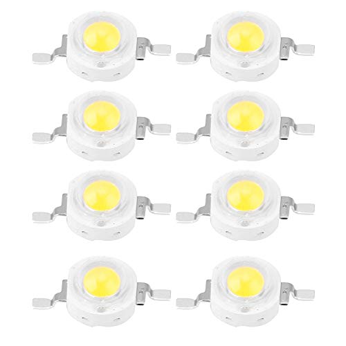 100PCS Bombilla LED Chip, 1 W Chip de Alta Potencia LED Chip de Bombilla para Foco de Proyector Bombilla de La SMD diodo Lámpara Granos DIY Iluminación(White 6000K) 100PCS Bombilla LED Chip, 1 W Chip de Alta Potencia LED Chip de Bombilla para Foco de Proyector Bombilla de La SMD diodo Lámpara Granos DIY Iluminación(White 6000K)