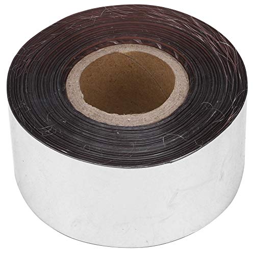 120 metros/rollo de papel metálico con 3 cm de ancho de papel de estampado en caliente para el paquete de tela de cuero caja de accesorios de decoración de bricolaje(Plata)