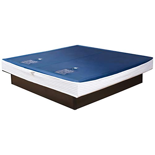 2 núcleos de agua Premium Comfort con forro y lámina protectora, juego de renovación para cama de agua / colchón de agua tamaño 200 x 220 cm Dual – borde suave interior con forma de cuña 20 – 23 cm – calma 50% / F3