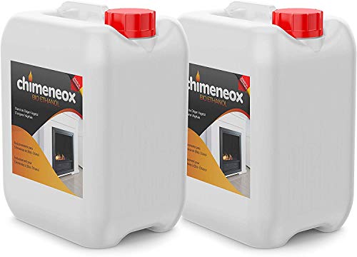 2 x 5L Bioetanol 96% para chimeneas de Chimeneox