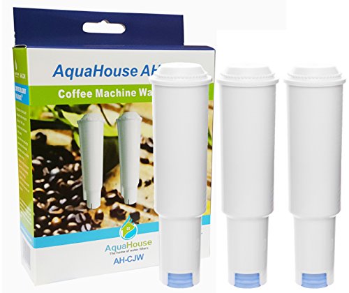 3x AquaHouse AH-CJW compatible para Jura Claris White Filtro de agua color blanco