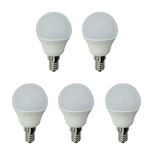 A2BC - Pack x5 Bombilla LED esférica 6W luz fría (6000K) no regulable, E14, 470 Lm, 25000 horas de vida, Encendido ultrarrápido A2BC - Pack x5 Bombilla LED esférica 6W luz fría (6000K) no regulable, E14, 470 Lm, 25000 horas de vida, Encendido ultrarrápido