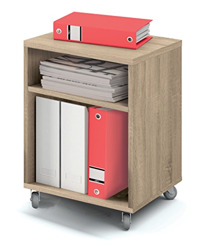 Abitti Buck cajonera con Ruedas Color Cambrian y 2 estantes para Mesa Escritorio de Oficina, despacho o Estudio. 55cm Altura x 40cm Ancho x 40cm Fondo Abitti Buck cajonera con Ruedas Color Cambrian y 2 estantes para Mesa Escritorio de Oficina, despacho o Estudio. 55cm Altura x 40cm Ancho x 40cm Fondo