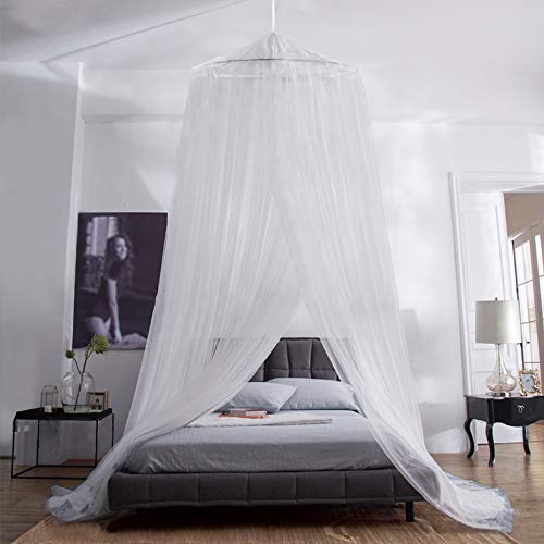 Aerb Mosquitera Cama, Mosquiteras Ligeras para Viaje, Cama de Matrimonio, Cama Individual, Cunas o Cama para Infantil contra Mosquitos y Insectos Instalacion Simple (Blanco) Aerb Mosquitera Cama, Mosquiteras Ligeras para Viaje, Cama de Matrimonio, Cama Individual, Cunas o Cama para Infantil contra Mosquitos y Insectos Instalacion Simple (Blanco)