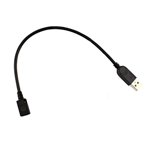 AFUNTA Cable de extensión USB 2.0 Micro de 5 pines hembra a USB macho estándar para transferencia de datos, 5 pulgadas