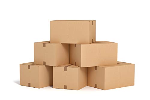 Ambassador Double Wall Carton - Paquete de 15 cajas de cartón, marrón