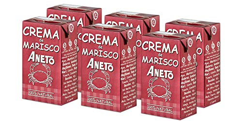 Aneto 100% Natural - Crema de marisco - caja de 6 unidades de 1 litro