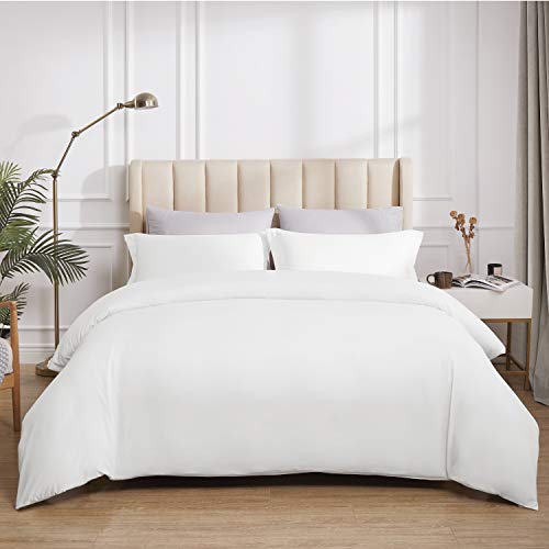 Bedsure Funda Nordica Cama 150/135 Blanca - Juego de Funda Edredón 150x200 con 2 Fundas de Almohada 40x75cm de Microfibra Reversible y Suave, 220x230 cm Bedsure Funda Nordica Cama 150/135 Blanca - Juego de Funda Edredón 150x200 con 2 Fundas de Almohada 40x75cm de Microfibra Reversible y Suave, 220x230 cm