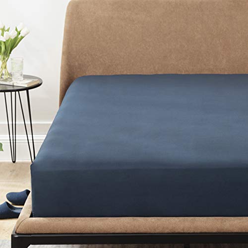 Bedsure Sabanas Bajeras 150x200 Ajustables - Bajera Cama 150 Barata Cómoda Cómoda, Sabanas 150x190/200 Colchon 30 cm de Microfibra Cepillada Suave, Azul Marino Bedsure Sabanas Bajeras 150x200 Ajustables - Bajera Cama 150 Barata Cómoda Cómoda, Sabanas 150x190/200 Colchon 30 cm de Microfibra Cepillada Suave, Azul Marino