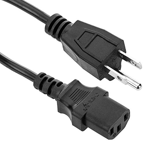 BeMatik - Cable eléctrico US NEMA-5-15P a IEC-60320-C13 de 0.4m Negro