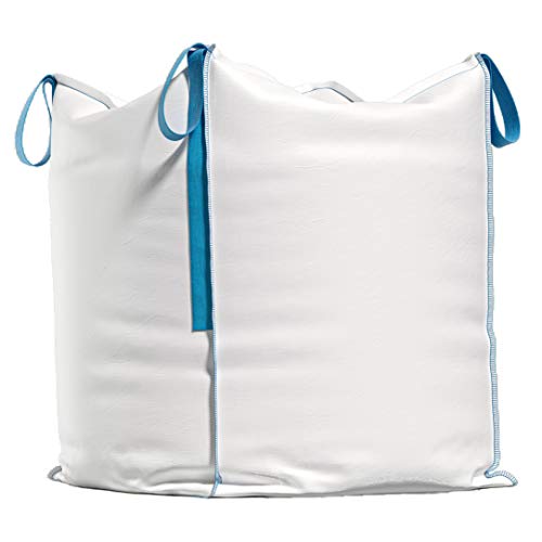 Big Bag – Bolsa de transporte para escombros, madera, residuos de jardín, arena, etc. – 90 x 90 x 90 cm, capacidad de carga 1000 kg (1)