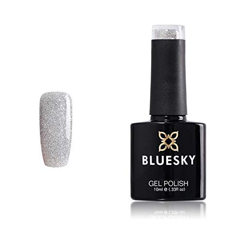 Bluesky Silver Glitter Explosión Gel UV LED empapa del esmalte de uñas 10 ml