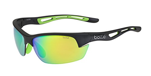 Bollé (CEBF5) Bolt S Gafas, Unisex Adulto, Negro (Matte) / Verde (Rubber)