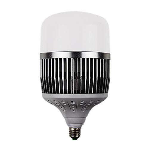 Bombilla LED - Bombilla De 200W De Alta Potencia - Bombilla E27 / E40 - Blanca 6500K (100W Con Ventilador De Refrigeración) (E40,200W)