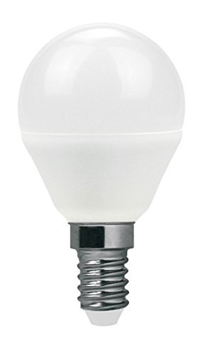 Bombilla LED E14 de 6 W a 40 W, Modelo esfera mini, luz cálida 2.700 K (Clase energética A+) blanco cálido 2700°K