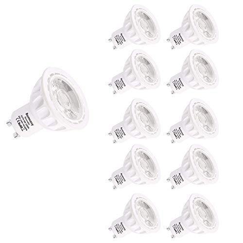 Bombillas LED, GU10 Regulable 6W Equivalente 50W Halógena, 540LM 3000k Blanco Cálido, 35 Degree ángulo, AC 220-240V, Pack de 10