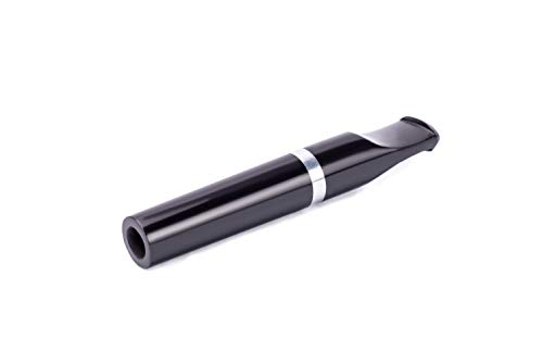 Boquilla Cigarrillo de 7.6cm, filtro de enfriamiento de metal en el interior, opción de tamaño Regular, Slim o Extra Slim, ideal para roll ups (SLIM, Negro)