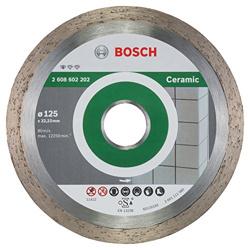 Bosch 2 608 602 202 - Disco tronzador de diamante Standard for Ceramic - 125 x 22,23 x 1,6 x 7 mm (pack de 1)