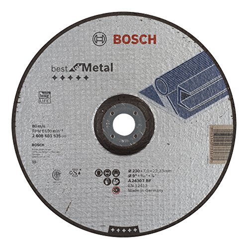 Bosch 2 608 603 535 - Disco de desbaste acodado Best for Metal - A 2430 T BF, 230 mm, 7,0 mm (pack de 1)