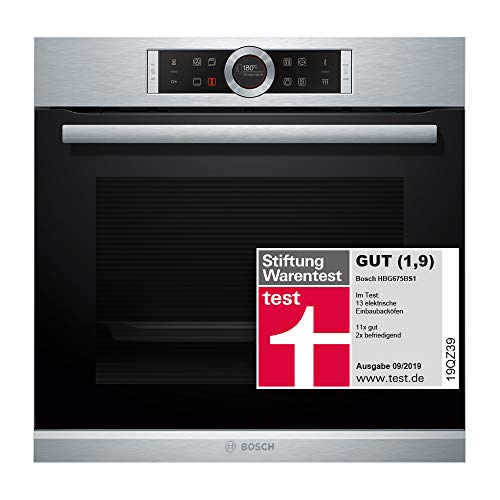 Bosch HBG675BS1 - Horno (Grande, Horno eléctrico, 71 L, 71 L, Negro, Acero inoxidable, Tocar)