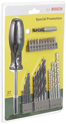 Bosch Professional 2607017201 2607017201-Kit básico de Puntas y Brocas Bosch para Bricolaje