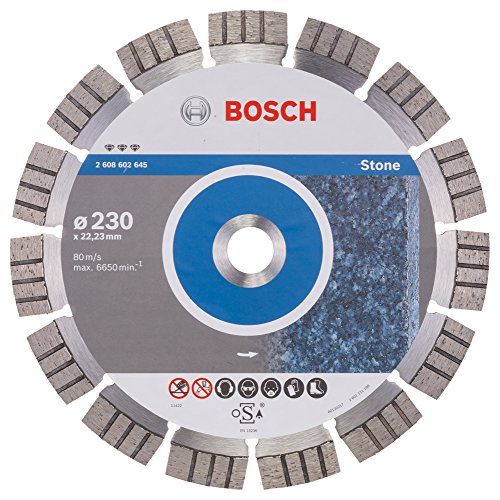 Bosch Professional Disco de diamante Best for Stone (piedra, 230 x 22,23 x 2,4 x 15 mm, accesorios para amoladora)