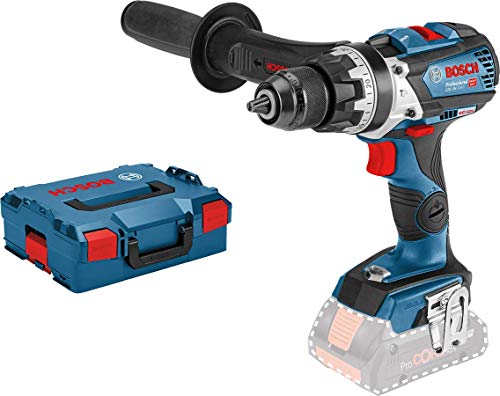 Bosch Professional - Taladro percutor inalámbrico sistema 18V GSB 18V-110 C (par máximo 110 Nm, sin baterías ni cargador, en L-BOXX 136)