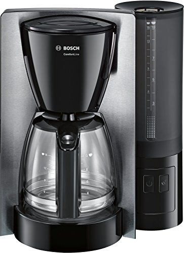 Bosch TKA6A643 Cafetera de Goteo, 1200 W, capacidad para 15 tazas, color negro y acero inoxidable