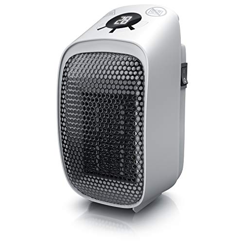 Brandson - Mini Calefactor cerámico 400W y enchufe - Mini Calentador - Temporizador de 1 a 12 horas - Termostato de 15 a 45 grados - Para conexiones verticales y horizontales - Portátil – Potente Brandson - Mini Calefactor cerámico 400W y enchufe - Mini Calentador - Temporizador de 1 a 12 horas - Termostato de 15 a 45 grados - Para conexiones verticales y horizontales - Portátil – Potente