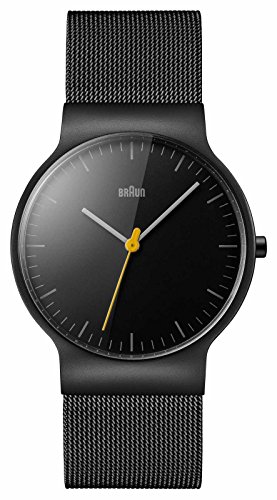 Braun BN0211BKMHG - Reloj de pulsera con correa de acero inoxidable para hombre, Negro/Negro