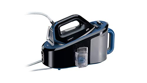 Braun Carestyle 5 IS5145BK Centro de planchado, suela bidireccional eloxal 3D, depósito extraíble 2 L, golpe de vapor 400 gr/min, 2400 W, negro y azul Braun Carestyle 5 IS5145BK Centro de planchado, suela bidireccional eloxal 3D, depósito extraíble 2 L, golpe de vapor 400 gr/min, 2400 W, negro y azul