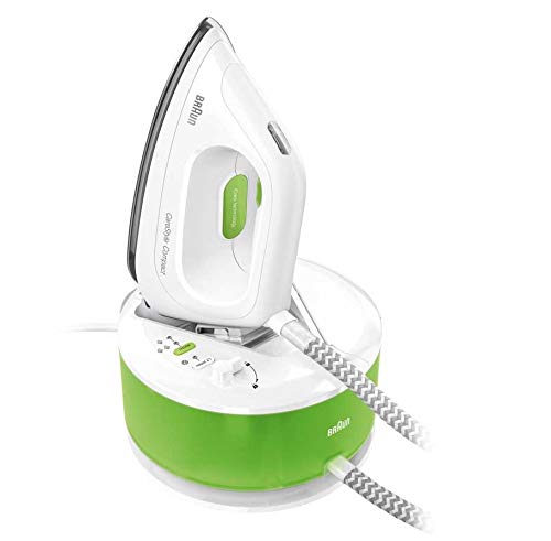 Braun CareStyle Compact IS2055GR - Centro de Planchado, Suela 3D Eloxal Plus, Potencia 2200 W, Depósito 1.3 L, Vapor Constante 125 g/min, Presión 5 bar y Golpe de Vapor 400 g/min, Blanco Braun CareStyle Compact IS2055GR - Centro de Planchado, Suela 3D Eloxal Plus, Potencia 2200 W, Depósito 1.3 L, Vapor Constante 125 g/min, Presión 5 bar y Golpe de Vapor 400 g/min, Blanco