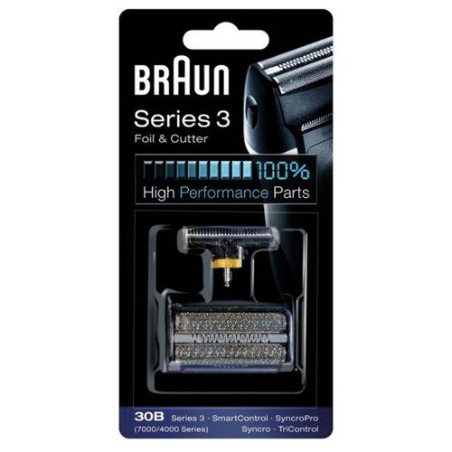 Braun Combi-Pack 30B - Recarga de rejilla y cuchillos para afeitadoras antiguas series 3, Syncro Pro, Syncro, Smart Control3, Tri Control