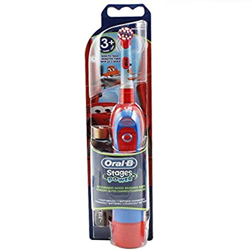 Braun Oral-B Stages Power - Cepillo de dientes eléctrico para niños (con temporizador), diseño de Cars Braun Oral-B Stages Power - Cepillo de dientes eléctrico para niños (con temporizador), diseño de Cars