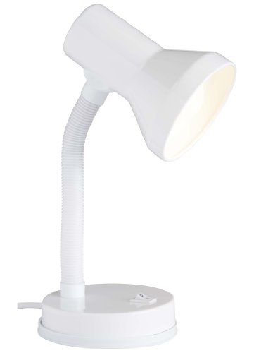 Brilliant Junior 99122/05 - Flexo (1 bombilla E27, 40 W, aconsejado para bombillas reflectoras R80), color blanco